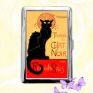 Theophile Steinlen Le Chat Noir Art Cigarette Case Metal Wallet Card Holder
