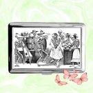 Day of the Dead Dia De Los Muertos Cigarette Case Metal Wallet Card Holder