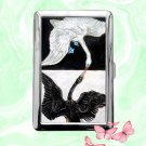 Hilma af Klint The swan Art Cigarette Case Metal Wallet Business ID Credit Card Money Clip Holder