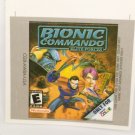 BIONIC COMMANDO ELITE FORCES (USA) Game Boy / GameBoy COLOR GBC GB replacement Label
