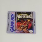 THE CASTLEVANIA ADVENTURE (USA) Game Boy / GameBoy GB replacement Label
