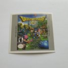 DRAGON WARRIOR I + II (USA) Game Boy / GameBoy COLOR GBC GB replacement Label