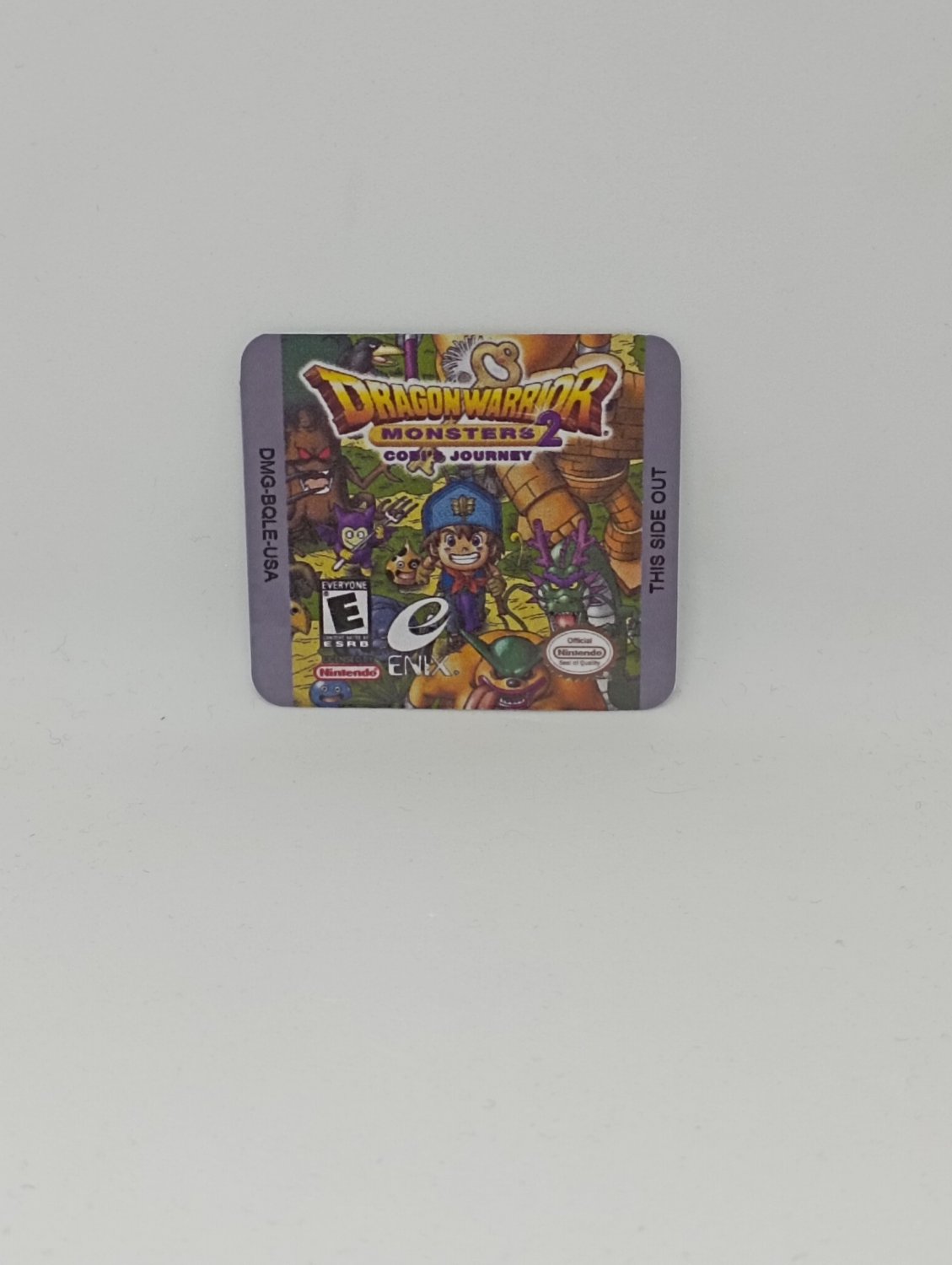 DRAGON WARRIOR MONSTER 2 COBI'S JOURNEY (USA) Game Boy / GameBoy GB replacement Label