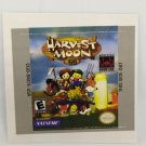 HARVEST MOON (USA) Game Boy / GameBoy GB replacement Label