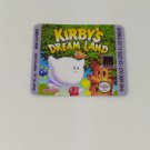 KIRBYS DREAM LAND (FAH) Game Boy / GameBoy GB replacement Label