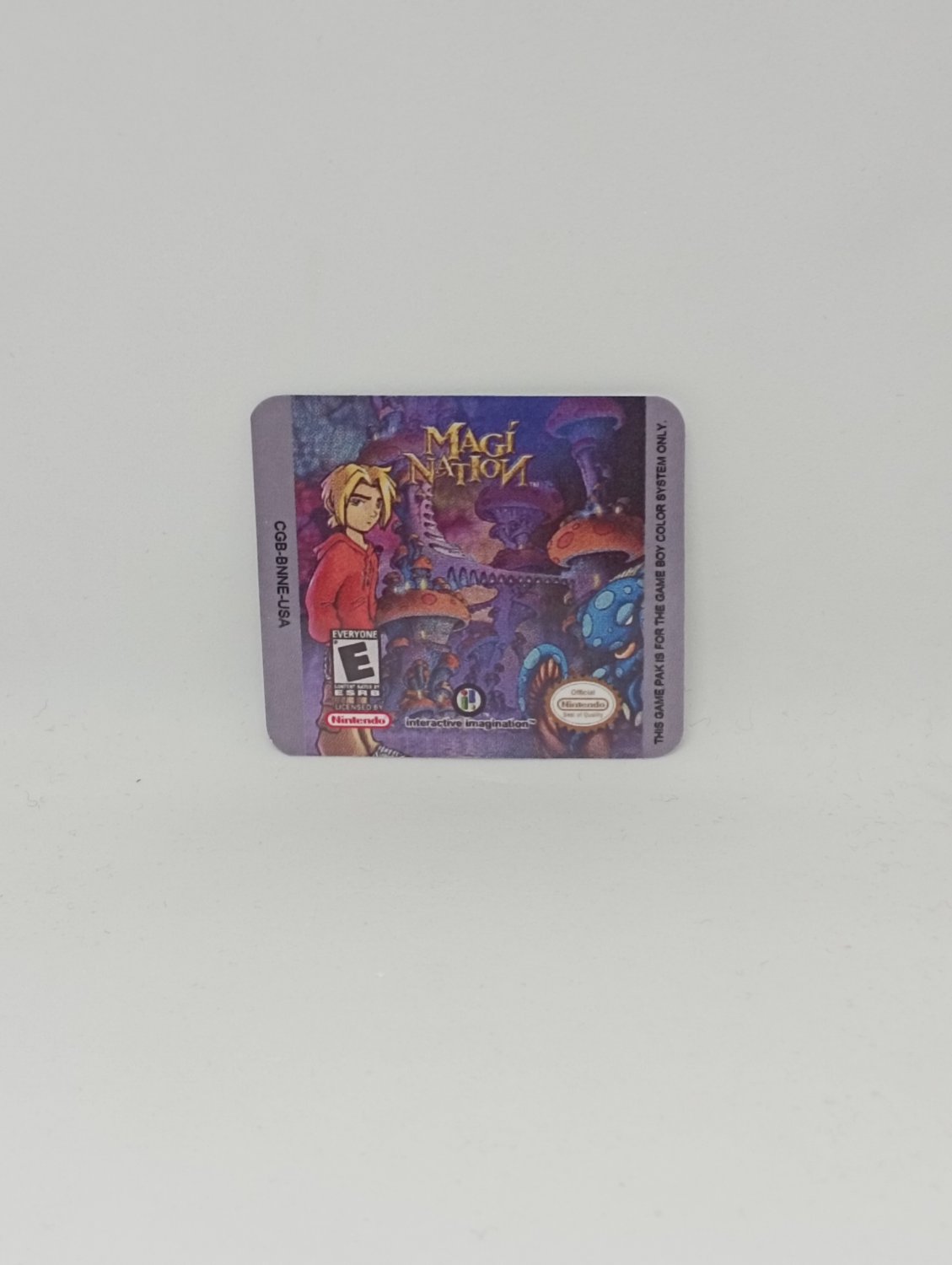 MAGI NATION (USA) Game Boy / GameBoy COLOR GBC GB replacement Label