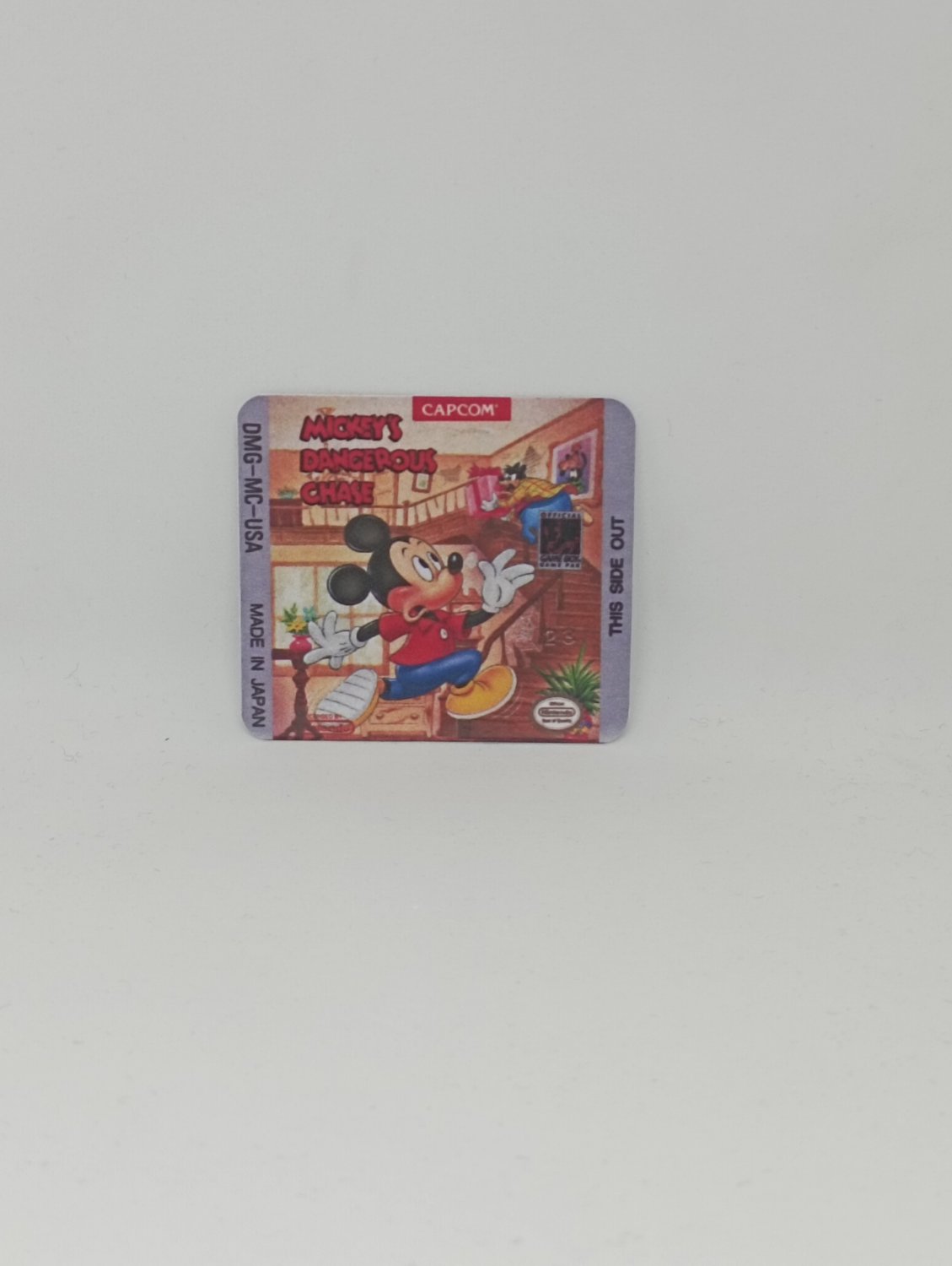MICKEY'S DANGEROUS CHASE (USA) Game Boy / GameBoy GB replacement Label