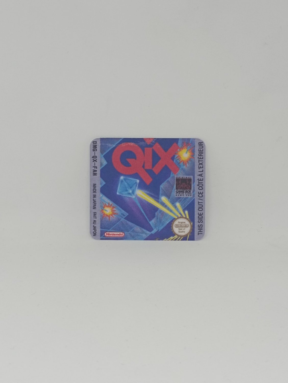 QIX (FAH) Game Boy / GameBoy GB replacement Label