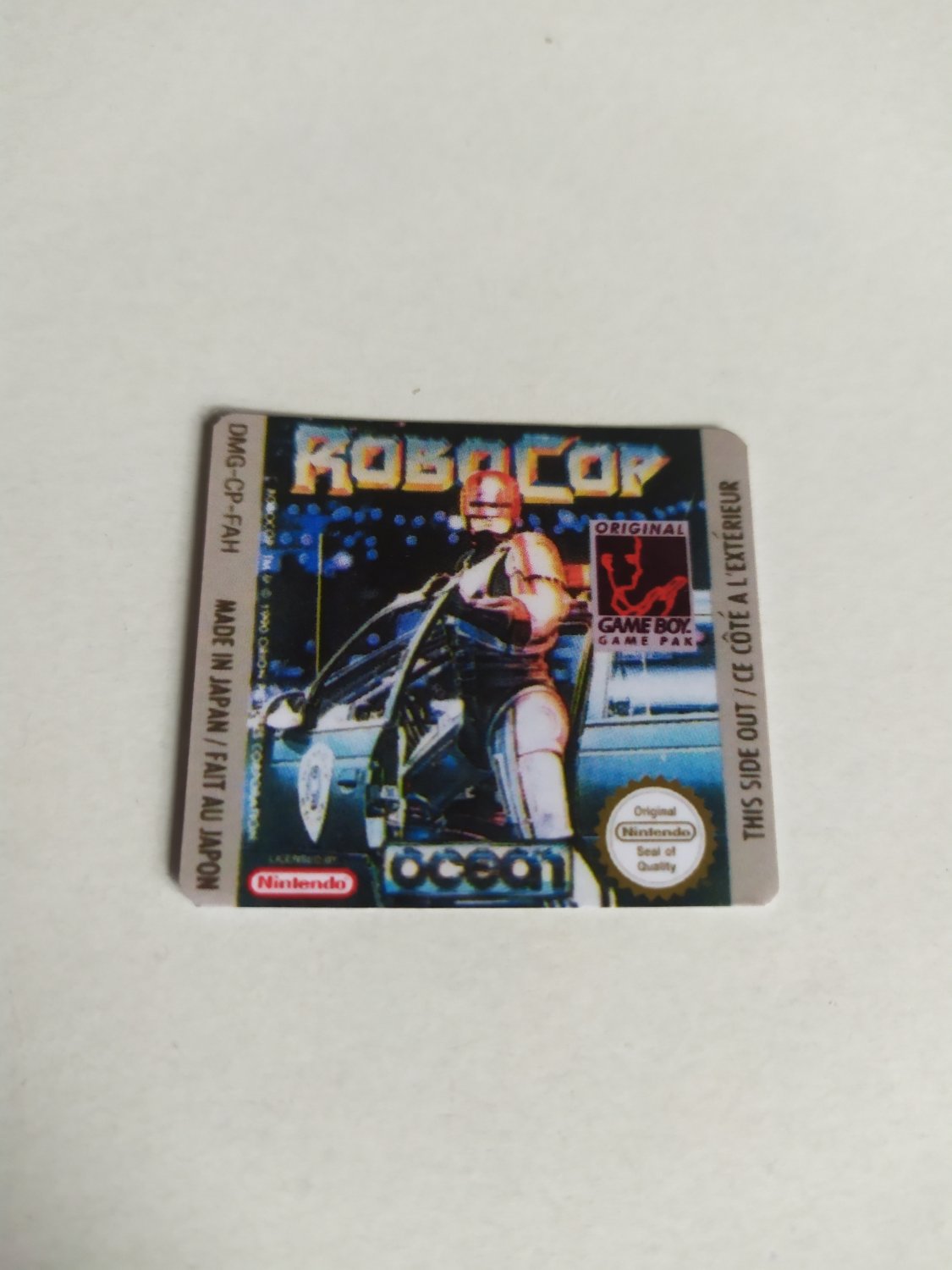 ROBOCOP (FAH) Game Boy / GameBoy GB replacement Label