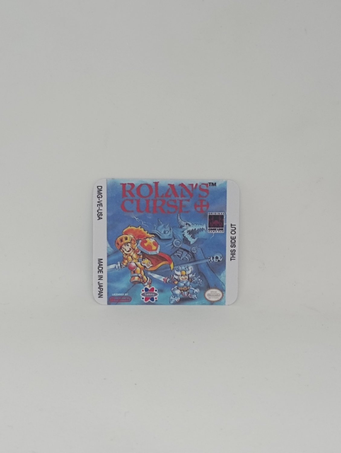 ROLAN'S CURSE (USA) Game Boy / GameBoy GB replacement Label