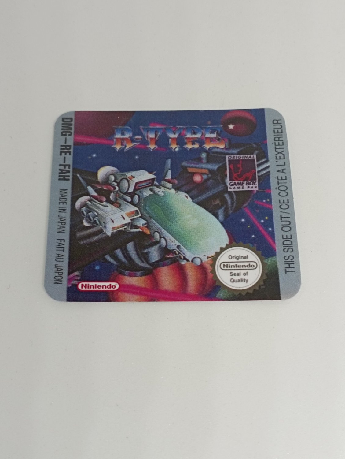 R-TYPE (FAH) Game Boy / GameBoy GB replacement Label