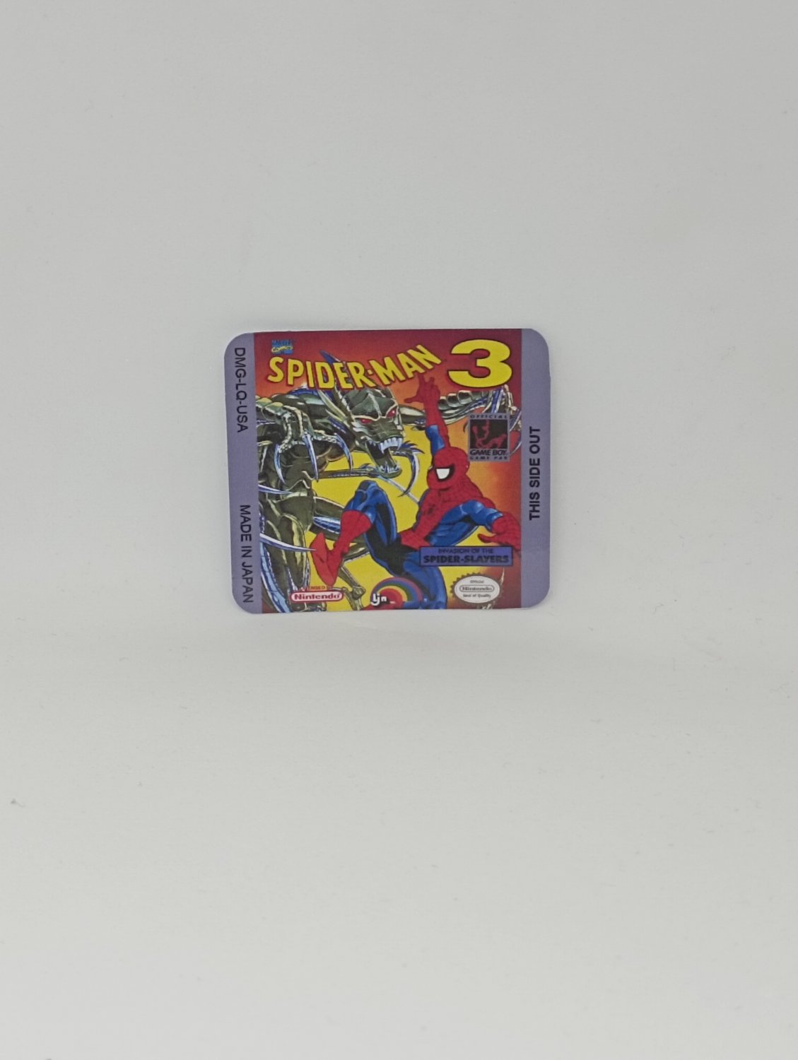 SPIDER MAN 3 (USA) Game Boy / GameBoy GB replacement Label