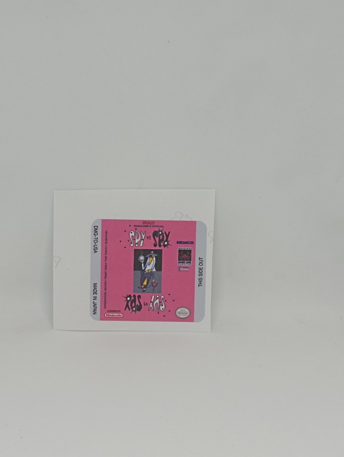 SPY VS SPY (USA) Game Boy / GameBoy GB replacement Label