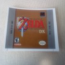 THE LEGEND OF ZELDA LINKS AWAKENING DX (USA) Game Boy / GameBoy GB replacement Label