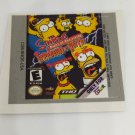 THE SIMPSON NIGHT OF THE LIVING TREEHOUSE OF HORROR (USA) GameBoy COLOR GBC replacement Label