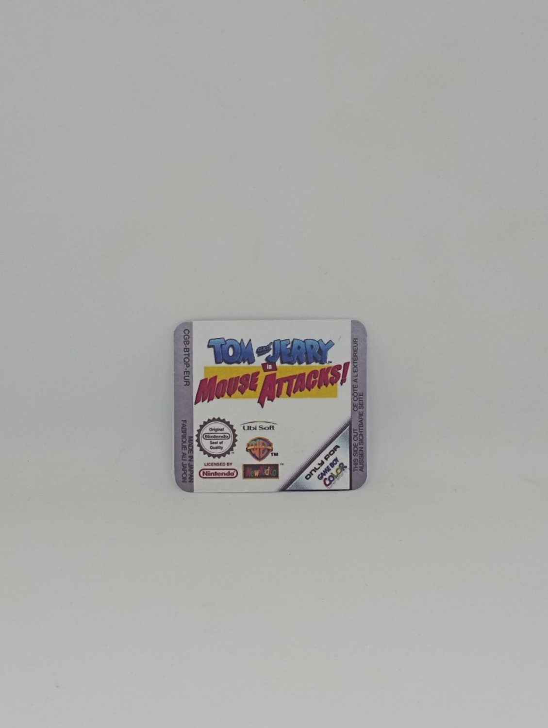 TOM JERRY MOUSE ATTACKS (EUR) Game Boy / GameBoy COLOR GBC GB replacement Label