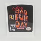 CONKER'S BAD FUR DAY (USA) Nintendo 64 N64 replacement Label Decal