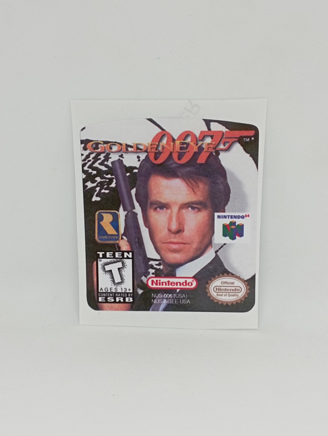 GOLDENEYE 007 (USA) Nintendo 64 N64 replacement Label Decal
