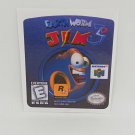 EARTHWORM JIM 3D (USA) Nintendo 64 N64 replacement Label Decal