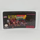 DONKEY KONG COUNTRY 2 Super Nintendo SNES replacement Label Decal DONKEY KONG COUNTRY 2 Super Nintendo SNES replacement Label Decal