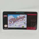 PILOTWINGS Super Nintendo SNES replacement Label Decal PILOTWINGS Super Nintendo SNES replacement Label Decal
