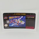 MEGA MAN X2 Super Nintendo SNES replacement Label Decal MEGA MAN X2 Super Nintendo SNES replacement Label Decal