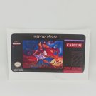 ALADDIN Super Nintendo SNES replacement Label Decal ALADDIN Super Nintendo SNES replacement Label Decal