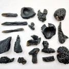 S0872 : 18pcs. lot Rare Skin High Grade Indochinite Tektite (260g) Meteorite Rare