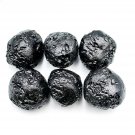 P1129 : Lot 6 pcs. Ball&Round Shape 244g Indochinite Tektite Meteorite Rare Collectible