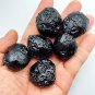 P1129 : Lot 6 pcs. Ball&Round Shape 244g Indochinite Tektite Meteorite Rare Collectible