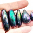 S08890 : Polished Rainbow 7-Color Lek Lai Set (Capsule & Teardrop Shapes) - 5 Pieces