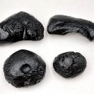 P0601 : Lot 4 pcs. Rare Shape&Anda Skin 222.2g Indochinite Tektite Meteorite Rare Collectible