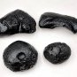 P0601 : Lot 4 pcs. Rare Shape&Anda Skin 222.2g Indochinite Tektite Meteorite Rare Collectible