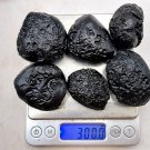 P0462 : Lot 6 pcs. 300g Nice Indochinite Tektite Meteorite Rare Collectible