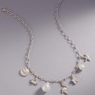 Summer Sealife Vintage Pearl Charm Short Necklace