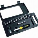 13 pc Mechanics Tool Set With Indexible Ratchet