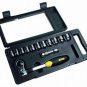 13 pc Mechanics Tool Set With Indexible Ratchet