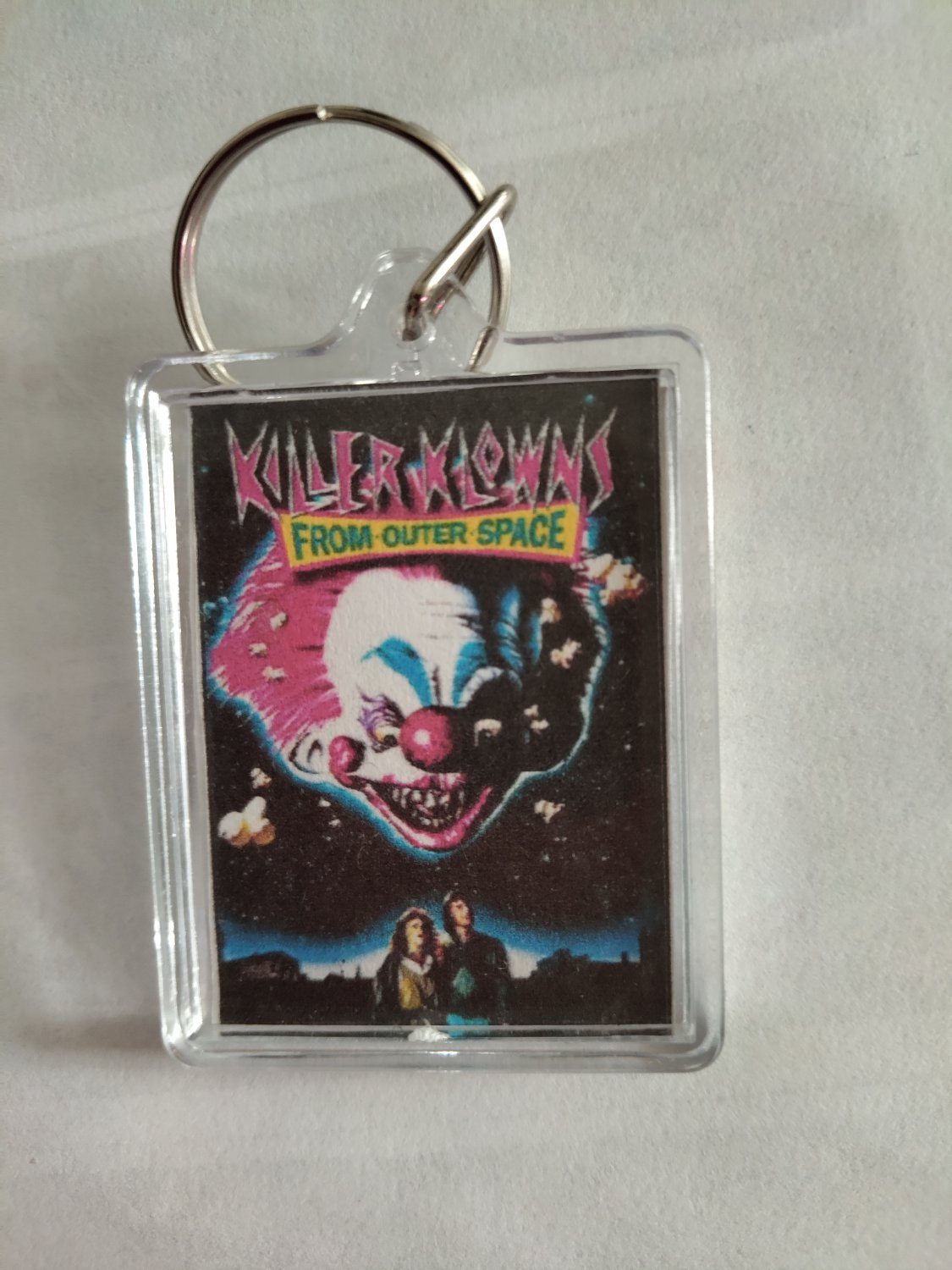 Handmade Killer Klowns From Outer Space Movie Keyring  | Acrylic Horror Fan Gift