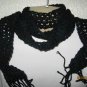 Got the Blues crocheted scarf with fringe