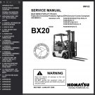 Komatsu BX20 Series Forklift Service Repair Manual PDF Download FG20C-14 FD25T-14 FG25T-14