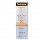 Neutrogena Clear Face Serum 1.7 fl oz SPF 60 - NEW