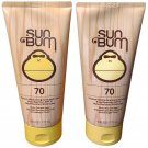 Sun Bum Original SPF 70 Moisturizing Sunscreen Lotion 6 fl oz (2Pack) NEW