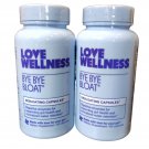 Love Wellness Bye Bye Bloat 60ct Pack of 2 - NEW