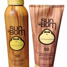 Sun Bum SPF 50 Sunscreen Spray & Lotion 6oz Duo Set NEW Sun Bum SPF 50 Sunscreen Spray & Lotion 6oz Duo Set NEW