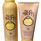 Sun Bum Original Moisturizing Sunscreen SPF 70 Lotion & Spray 2PACK - NEW - 6 OZ Sun Bum Original Moisturizing Sunscreen SPF 70 Lotion & Spray 2PACK - NEW - 6 OZ