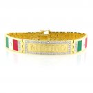 Gold & Enamel Mexico  Bracelet