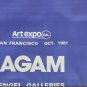1981 YAACOV AGAM Exhibition Kinetic Art Poster San Francisco Engel Galleries
