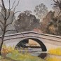 Rare 1974 E.G Evans Arundel Romarc Bridge Sussex, New Jersey Watercolor Painting