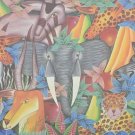 Original & Signed P.T Donald Haitian Naif Folk Animal Jungle Art Framed Painting Original & Signed P.T Donald Haitian Naif Folk Animal Jungle Art Framed Painting