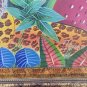 Original & Signed P.T Donald Haitian Naif Folk Animal Jungle Art Framed Painting